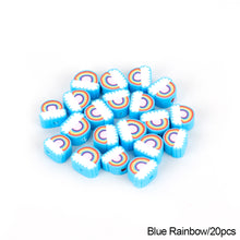 Load image into Gallery viewer, 20pcs Animal Fruit Flower Polymer Clay Beads Kids Jewelry DIY Making Bracelet Necklace Spaced Accessories