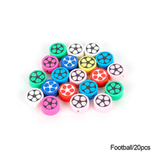 Load image into Gallery viewer, 20pcs Animal Fruit Flower Polymer Clay Beads Kids Jewelry DIY Making Bracelet Necklace Spaced Accessories