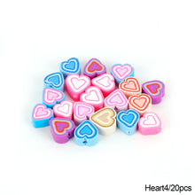 Load image into Gallery viewer, 20pcs Animal Fruit Flower Polymer Clay Beads Kids Jewelry DIY Making Bracelet Necklace Spaced Accessories