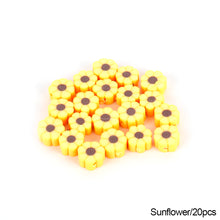 Load image into Gallery viewer, 20pcs Animal Fruit Flower Polymer Clay Beads Kids Jewelry DIY Making Bracelet Necklace Spaced Accessories