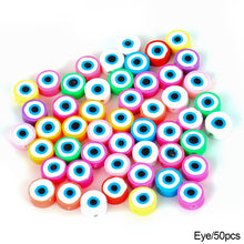 Load image into Gallery viewer, 50pcs Animal Fruit Flower Polymer Clay Beads Kids Jewelry DIY Making Bracelet Necklace Spaced Accessories