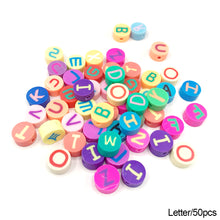 Load image into Gallery viewer, 50pcs Animal Fruit Flower Polymer Clay Beads Kids Jewelry DIY Making Bracelet Necklace Spaced Accessories