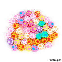 Load image into Gallery viewer, 50pcs Animal Fruit Flower Polymer Clay Beads Kids Jewelry DIY Making Bracelet Necklace Spaced Accessories