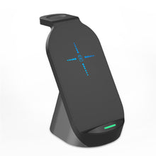 Load image into Gallery viewer, Three-in-one Wireless Mobile Phone Charger Vertical Wireless Combination Multi-device Charging Mobile Phone Watch Headphone Box Charger