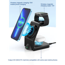 Load image into Gallery viewer, Wireless Charging Three-in-one Fast Charging 15w Suitable For Watch Headset Mobile Phone Digital Magnetic Wireless Charger