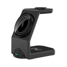 Load image into Gallery viewer, Wireless Charging Three-in-one Fast Charging 15w Suitable For Watch Headset Mobile Phone Digital Magnetic Wireless Charger