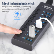 Load image into Gallery viewer, Ten-hole Usb3.0 Expander Hub Docking Station Usb3.0 Hub