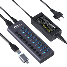 Load image into Gallery viewer, Ten-hole Usb3.0 Expander Hub Docking Station Usb3.0 Hub