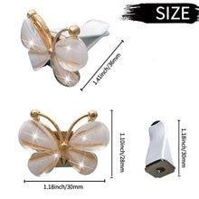 Load image into Gallery viewer, 3Pcs Car Air Freshener Lovely Little Butterfly Ladies' Crystal Flower Perfume Decoration Clip Air Refresher Fragrance