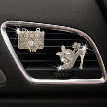 Load image into Gallery viewer, Car Freshener Perfume Diffuser Air Outlet Clip for Girls Rhinestone Bag Diamond Crown Crystal High Heels Accessories Birthday Gift