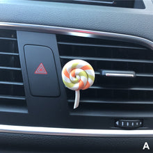 Load image into Gallery viewer, Car Perfume Air Freshener Resin Plastic Colorful Lollipop Model Simulation Rainbow Lollipop Car Interior Accessories