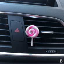 Load image into Gallery viewer, Car Perfume Air Freshener Resin Plastic Colorful Lollipop Model Simulation Rainbow Lollipop Car Interior Accessories