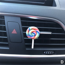 Load image into Gallery viewer, Car Perfume Air Freshener Resin Plastic Colorful Lollipop Model Simulation Rainbow Lollipop Car Interior Accessories