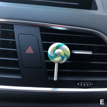 Load image into Gallery viewer, Car Perfume Air Freshener Resin Plastic Colorful Lollipop Model Simulation Rainbow Lollipop Car Interior Accessories