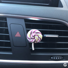 Load image into Gallery viewer, Car Perfume Air Freshener Resin Plastic Colorful Lollipop Model Simulation Rainbow Lollipop Car Interior Accessories