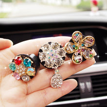 Load image into Gallery viewer, Car Styling Air Freshener Perfume Diamond Flower Deer Crown Cross For Car Air Condition Vent Accrssories