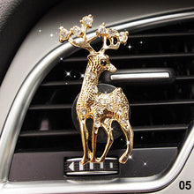 Load image into Gallery viewer, Car Styling Air Freshener Perfume Diamond Flower Deer Crown Cross For Car Air Condition Vent Accrssories