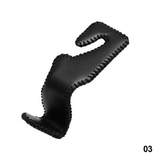 Load image into Gallery viewer, Car Headrest Hooks Hanging PU Leather Storage Holder Purses Auto Fastener Back Seat Organizer Rear Rack