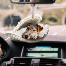 Load image into Gallery viewer, Car Interior Accessories Ornaments Rear Mirror Pendant Sleeping Dog Angel Home Decor Acrylic Hanging Ornaments