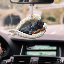 Load image into Gallery viewer, Car Interior Accessories Ornaments Rear Mirror Pendant Sleeping Dog Angel Home Decor Acrylic Hanging Ornaments