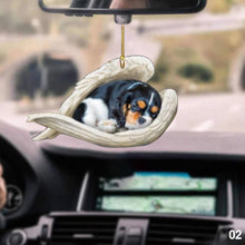 Load image into Gallery viewer, Car Interior Accessories Ornaments Rear Mirror Pendant Sleeping Dog Angel Home Decor Acrylic Hanging Ornaments
