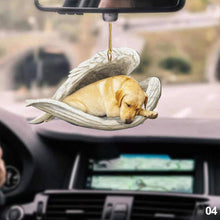 Load image into Gallery viewer, Car Interior Accessories Ornaments Rear Mirror Pendant Sleeping Dog Angel Home Decor Acrylic Hanging Ornaments