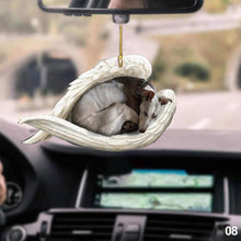Load image into Gallery viewer, Car Interior Accessories Ornaments Rear Mirror Pendant Sleeping Dog Angel Home Decor Acrylic Hanging Ornaments