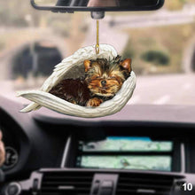 Load image into Gallery viewer, Car Interior Accessories Ornaments Rear Mirror Pendant Sleeping Dog Angel Home Decor Acrylic Hanging Ornaments