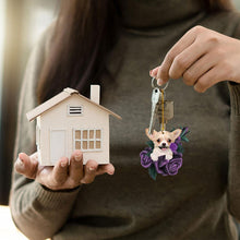 Load image into Gallery viewer, Car Rearview Mirror Puppy Dog Pendant Decoration Hanging Ornament Keychain Pendant