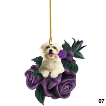 Load image into Gallery viewer, Car Rearview Mirror Puppy Dog Pendant Decoration Hanging Ornament Keychain Pendant