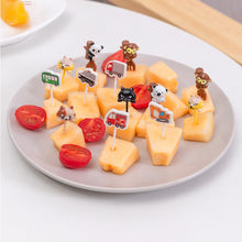 Load image into Gallery viewer, 6pcs/set Cute Car Koala Cat Fruit Fork Kids Snack Dessert Decoration Forks Toothpick Lunch Salad Decoration Accessories Cake Picks
