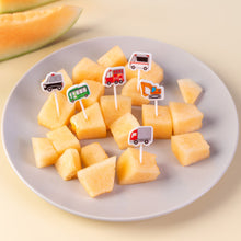 Load image into Gallery viewer, 6pcs/set Cute Car Koala Cat Fruit Fork Kids Snack Dessert Decoration Forks Toothpick Lunch Salad Decoration Accessories Cake Picks