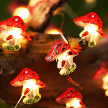 Load image into Gallery viewer, Christmas Mushroom LED Light String Holiday Fairy Lights Garland for Party Wedding Bedroom Decoration Outdoor Garden Lights