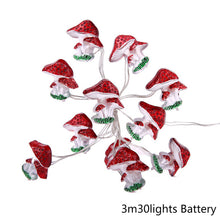 Load image into Gallery viewer, Christmas Mushroom LED Light String Holiday Fairy Lights Garland for Party Wedding Bedroom Decoration Outdoor Garden Lights