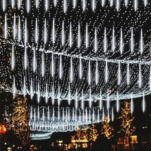 Load image into Gallery viewer, 8 Tubes Meteor Shower Rain Light String Christmas Tree Decoration Street Light Outdoor Garden Fairy Lights