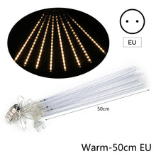 Load image into Gallery viewer, 8 Tubes Meteor Shower Rain Light String Christmas Tree Decoration Street Light Outdoor Garden Fairy Lights