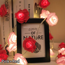 Load image into Gallery viewer, Christmas Valentine's Day Rose LED Light String Holiday Fairy Lights Garland for Party Wedding Bedroom Decoration