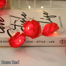 Load image into Gallery viewer, Christmas Valentine's Day Rose LED Light String Holiday Fairy Lights Garland for Party Wedding Bedroom Decoration