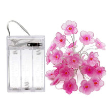 Load image into Gallery viewer, Pink Cherry Blossom String Lights Christmas Holiday Decoration Led Light Garland Sakura Hanging Light String