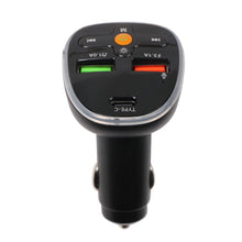 Load image into Gallery viewer, Q12 Car Bluetooth Charger FM Transmitter USB 3.1A Colorful Ambient Light Cigarette lighter MP3 Music Player