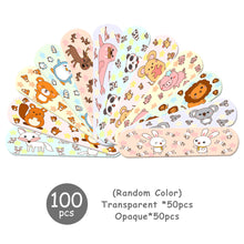 Load image into Gallery viewer, 100Pcs Cute Cartoon Band Aid Hemostasis Adhesive Bandages First Aid Emergency Kit Wound Dressing Fixation Tape Sticker For Kids