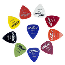 Load image into Gallery viewer, 50pcs Guitar Picks 1 Box Case Alice Acoustic Electric Bass Plectrum Mediator Musical Instrument Thickness Mix 0.58-1.5 Guitar Accessories