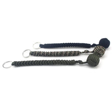 Load image into Gallery viewer, Outdoor Monkey Fist Steel Ball For Girl Bearing Safety Protect Security Self Defense Lanyard Stick Survival Keychain Broken Windows