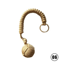 Load image into Gallery viewer, Outdoor Monkey Fist Steel Ball For Girl Bearing Safety Protect Security Self Defense Lanyard Stick Survival Keychain Broken Windows