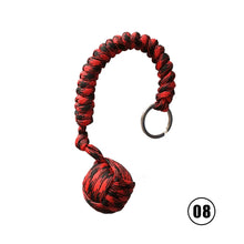 Load image into Gallery viewer, Outdoor Monkey Fist Steel Ball For Girl Bearing Safety Protect Security Self Defense Lanyard Stick Survival Keychain Broken Windows