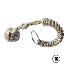 Load image into Gallery viewer, Outdoor Monkey Fist Steel Ball For Girl Bearing Safety Protect Security Self Defense Lanyard Stick Survival Keychain Broken Windows