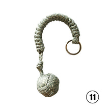 Load image into Gallery viewer, Outdoor Monkey Fist Steel Ball For Girl Bearing Safety Protect Security Self Defense Lanyard Stick Survival Keychain Broken Windows