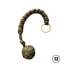 Load image into Gallery viewer, Outdoor Monkey Fist Steel Ball For Girl Bearing Safety Protect Security Self Defense Lanyard Stick Survival Keychain Broken Windows