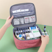 Load image into Gallery viewer, Portable First Aid Kit Empty Large Medicine Storage Bag Outdoor Emergency Survival Bags Organizer for Home Travel Medical Case