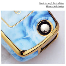 Load image into Gallery viewer, Jade Pattern Car Remote Key Cover Case Fob For VW Volkswagen Polo Golf Passat Tiguan Beetle Caddy T5 Up Eos Skoda Octavia Seat Leon Altea